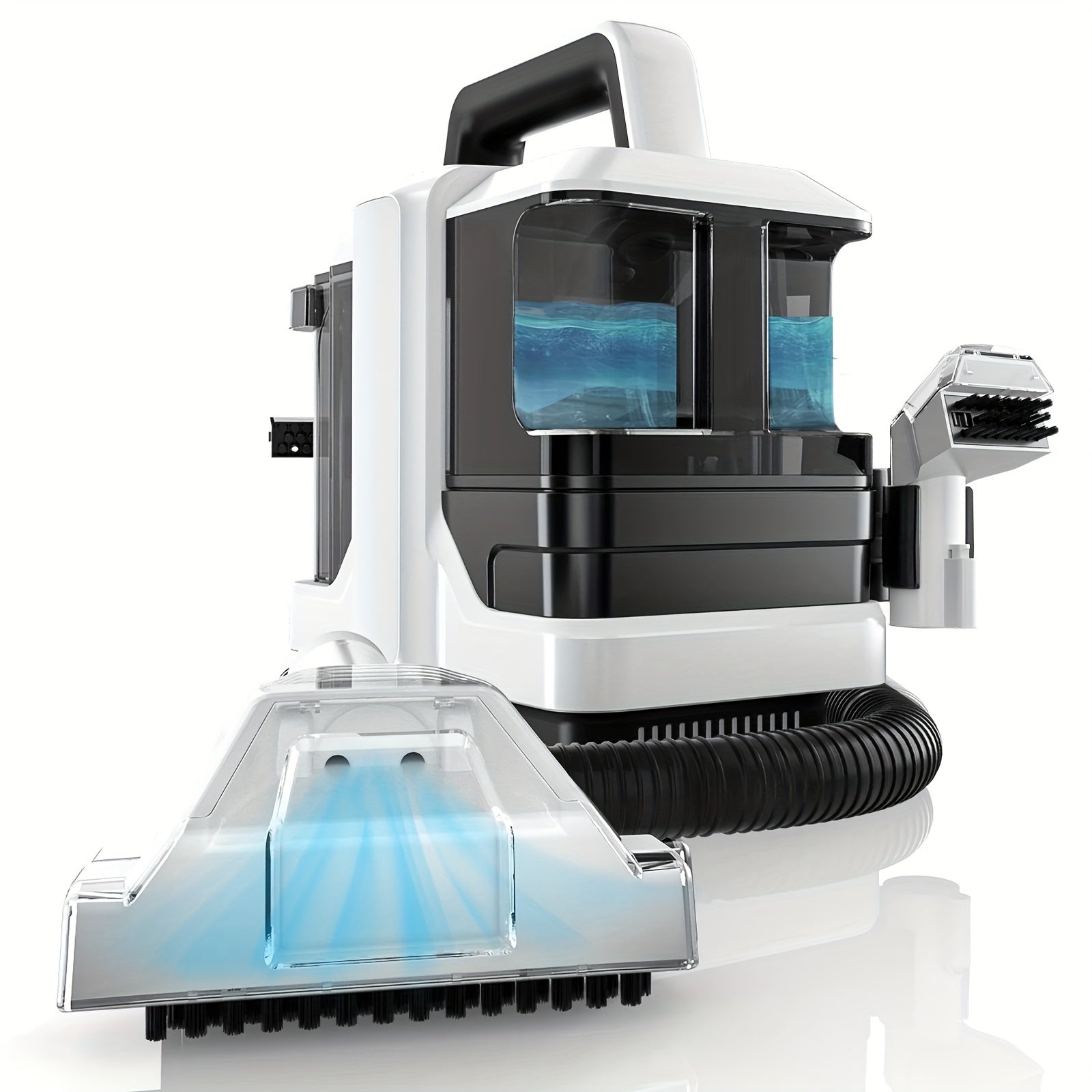 MAMNV Portable 450W Handheld Carpet Cleaner for Sofa Curtain Spray Suction Integrated Machine Clean Machine With 2 Cleaning Tools, Car and Auto Vaccum, Window or Bathroom Glass Cleaner, Powerful Suction with Versatile Tools,