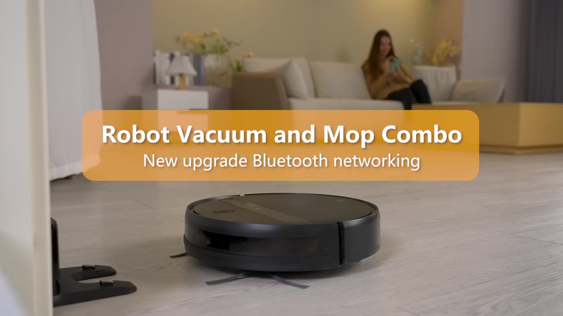 5200mAh Advanced Robot Vacuum Cleaner - Automatic Charging, Sweeping, Mopping, Smart Home Navigation, Quiet Operation, Pet Hair and Allergen Friendly, Easy Scheduled Cleaning
