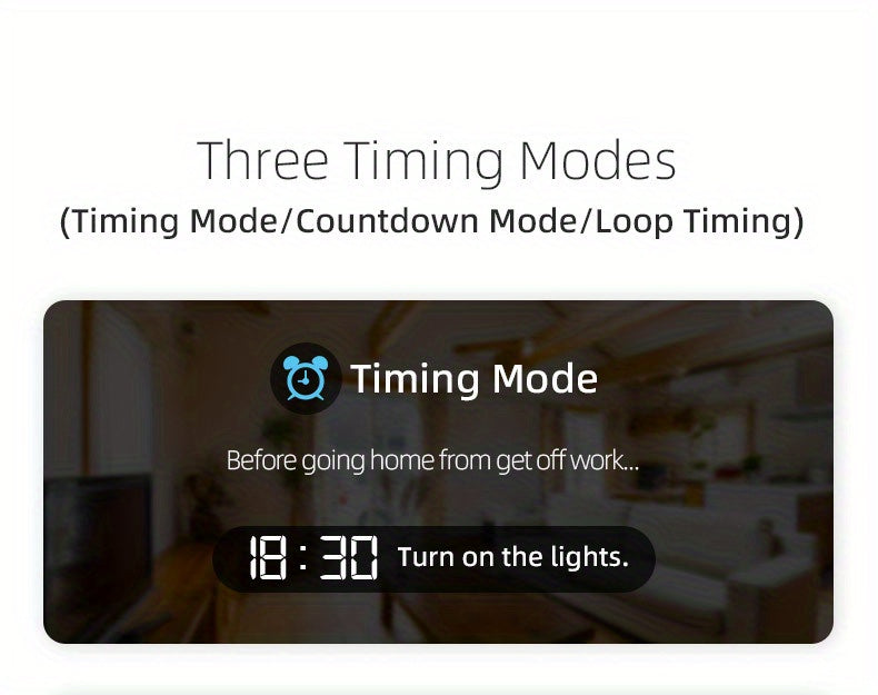 1pc, TUYA WiFi Smart Switch Breaker, Wireless Remote Control Remote Mobile Control, Metering Timer Countdown Smart Home, Tuya, Smart Life