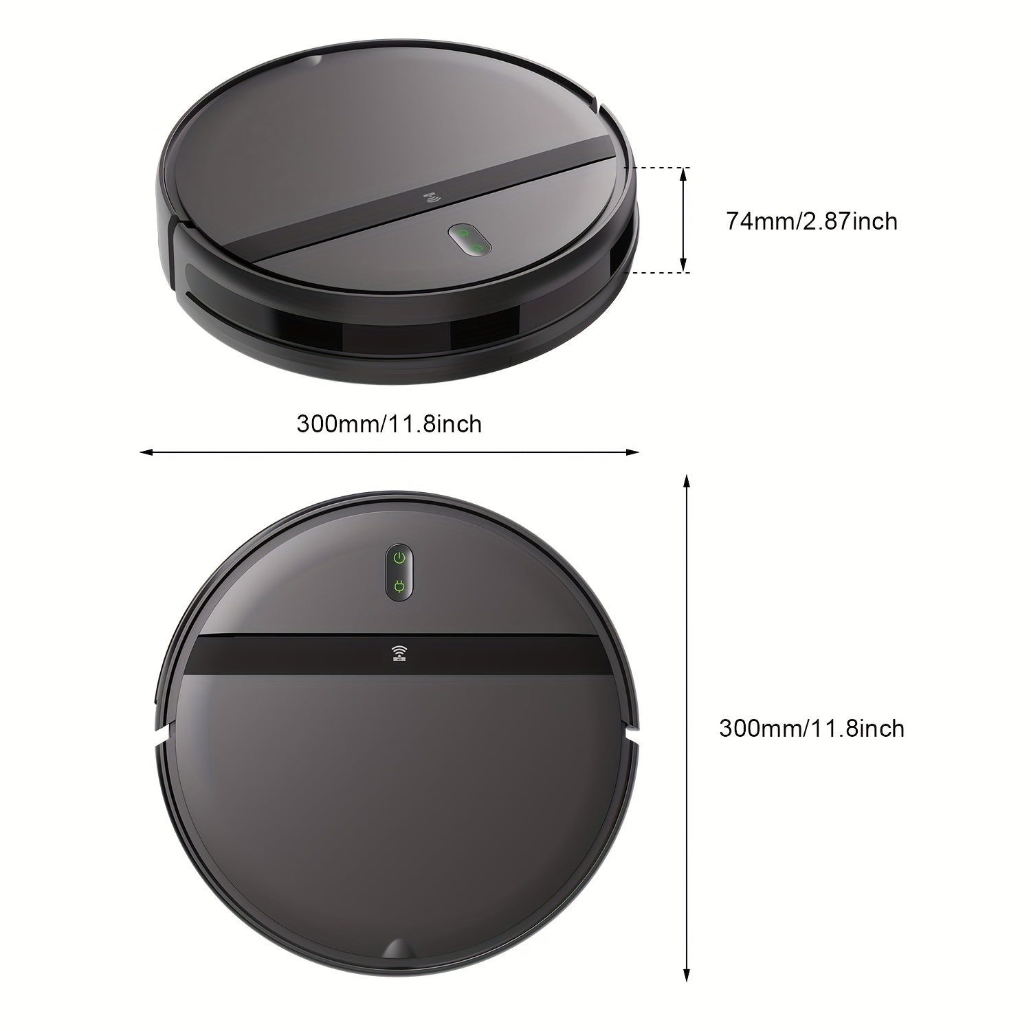 5200mAh Advanced Robot Vacuum Cleaner - Automatic Charging, Sweeping, Mopping, Smart Home Navigation, Quiet Operation, Pet Hair and Allergen Friendly, Easy Scheduled Cleaning