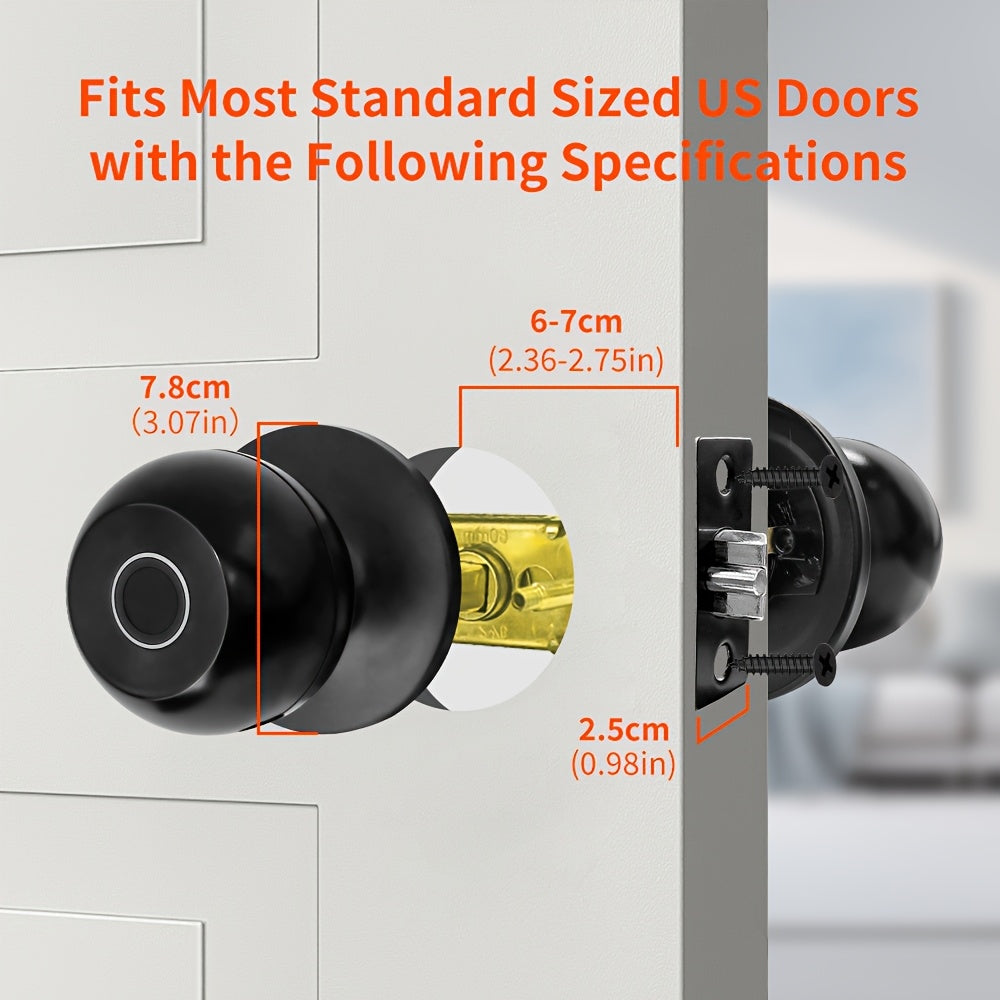 Manenvari Tuya Smart Door Lock BT Wireless Aluminum Alloy 36V Rechargeable Lithium Battery Fingerprint USB Charging Remote Control, Easy Installation Can Smart Home Compatible With Tuya Smart Lift APP For Room, Garage, Office