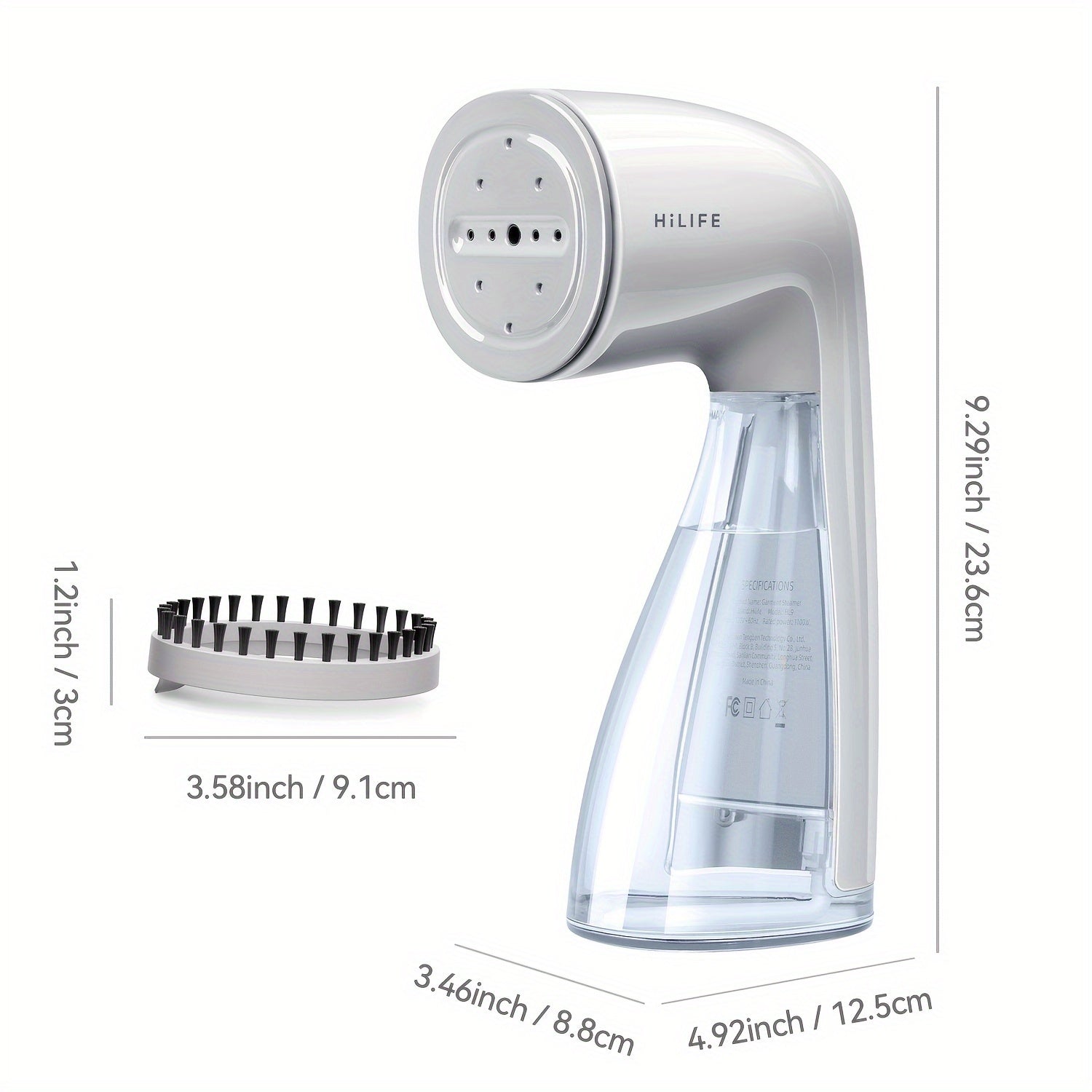 HiLIFE 2024 Steamer For Clothes, Smart Home, 1100W Clothes Steamer, Fast Wrinkle Removal With Large 300ml Tank, Ideal For All Fabrics, Easy To Use, Compact And Portable Travel Garment Steamer