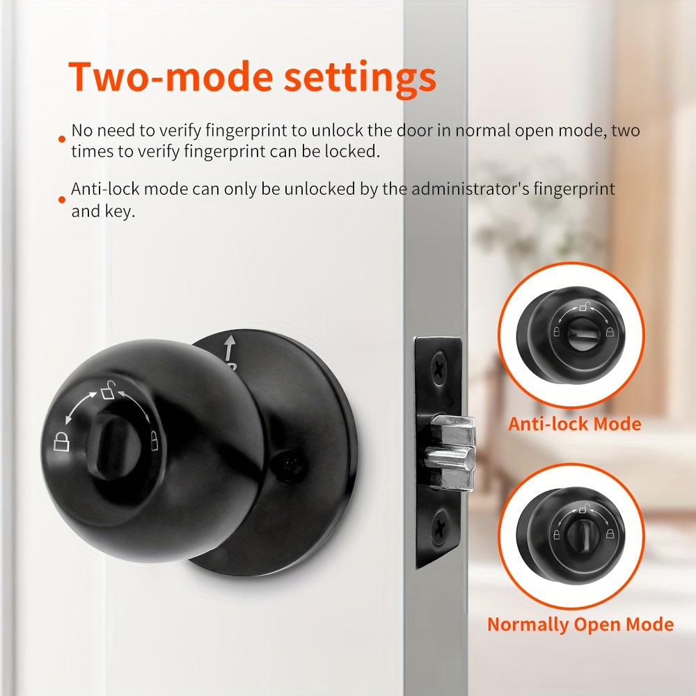 Manenvari Tuya Smart Door Lock BT Wireless Aluminum Alloy 36V Rechargeable Lithium Battery Fingerprint USB Charging Remote Control, Easy Installation Can Smart Home Compatible With Tuya Smart Lift APP For Room, Garage, Office