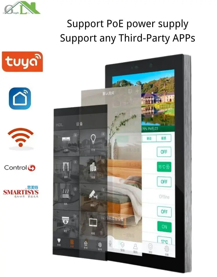 Smart Home Panel 5.7' Touch Screen Android Control Smart Switch Changeover Switch Third Party System for Home Automation