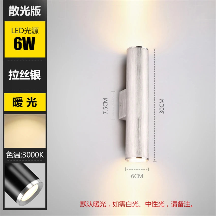 Nordic living room rose gold wall lamps luxury bedroom corridor bedside lamp bathroom mirror headlights sconces lights lighting