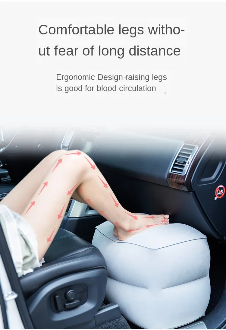 Flight Sleeping Footrest Rest Pillow On Airplane Car Bus Adjustable Kids Inflatable Travel Sleep Resting Pillows   WJ529