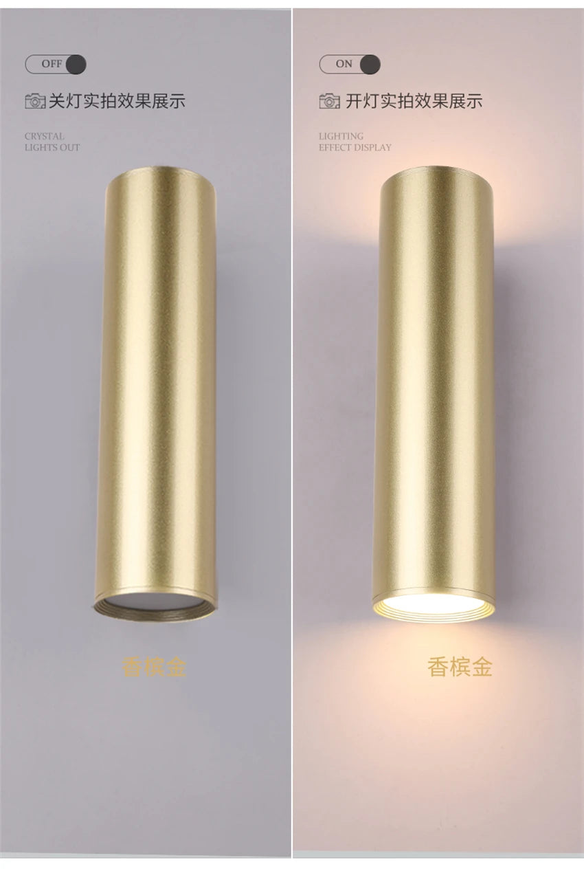 Nordic living room rose gold wall lamps luxury bedroom corridor bedside lamp bathroom mirror headlights sconces lights lighting