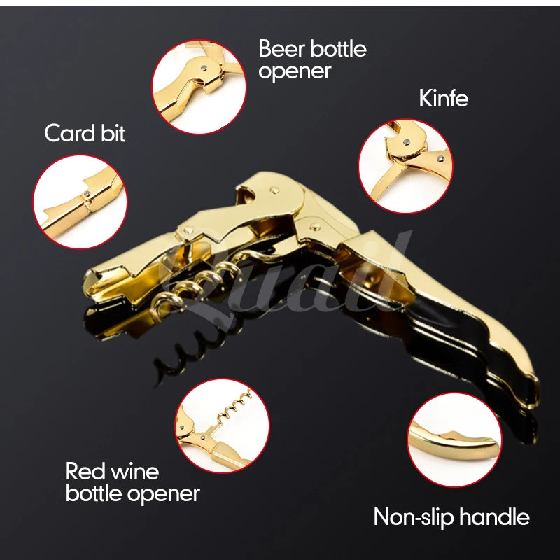 quail 1pcs red wine bottle opener,wine corkscrew,wedding bottle opener,wine opener gift ,wine knife can opener,bar opener tool
