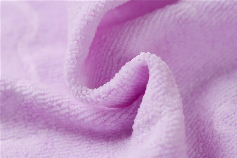 Candy Color Microfiber Kindergarten Square Children's Washing Hands Cleansing Soft Quick-drying Small Towel Hook Up Handkerchief