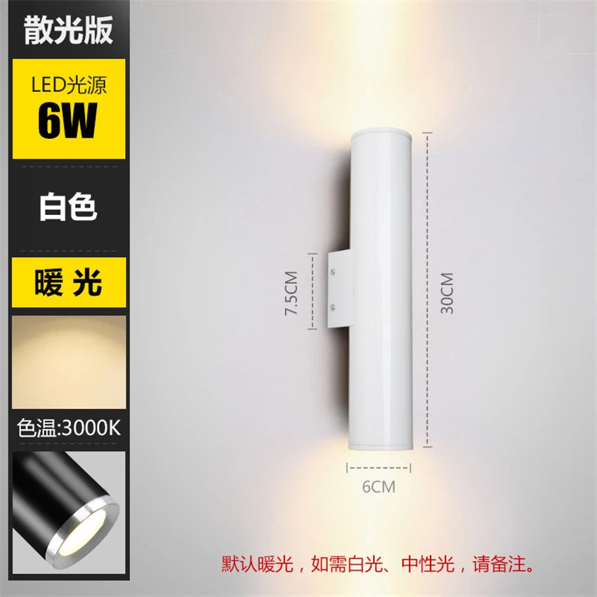 Nordic living room rose gold wall lamps luxury bedroom corridor bedside lamp bathroom mirror headlights sconces lights lighting