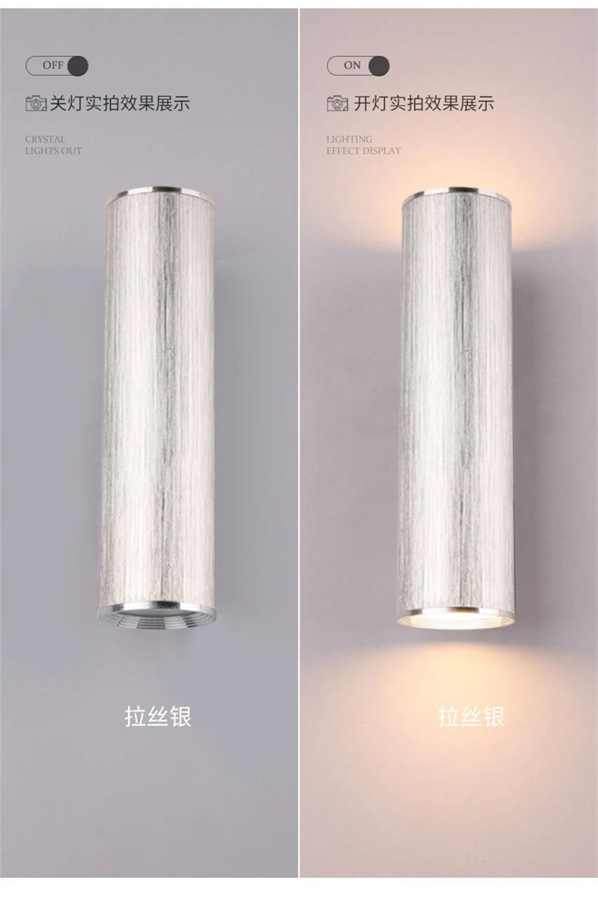 Nordic living room rose gold wall lamps luxury bedroom corridor bedside lamp bathroom mirror headlights sconces lights lighting