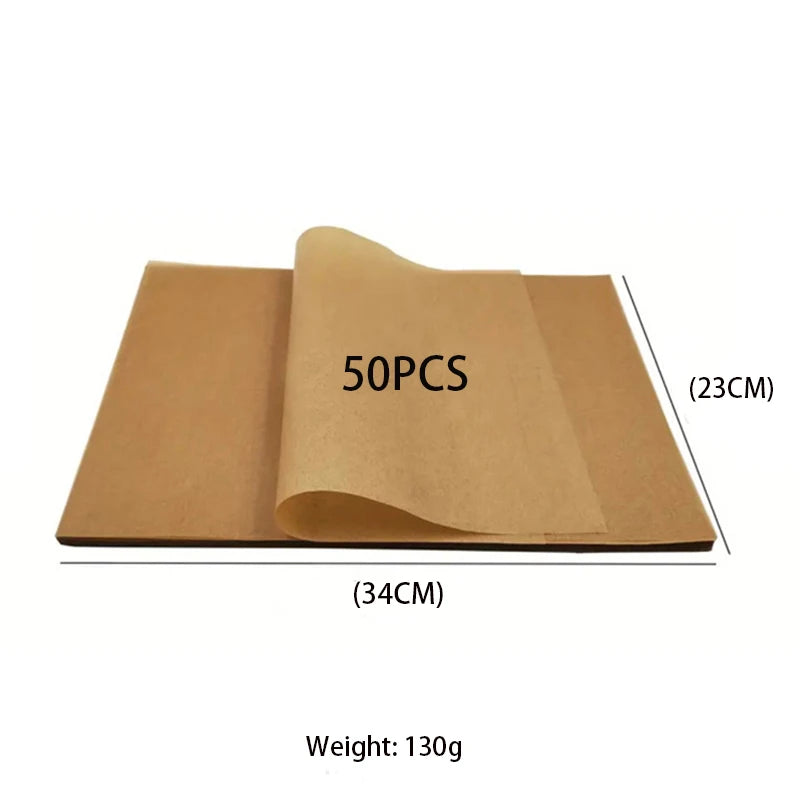 50 pieces baking paper non stick pre cut baking paper