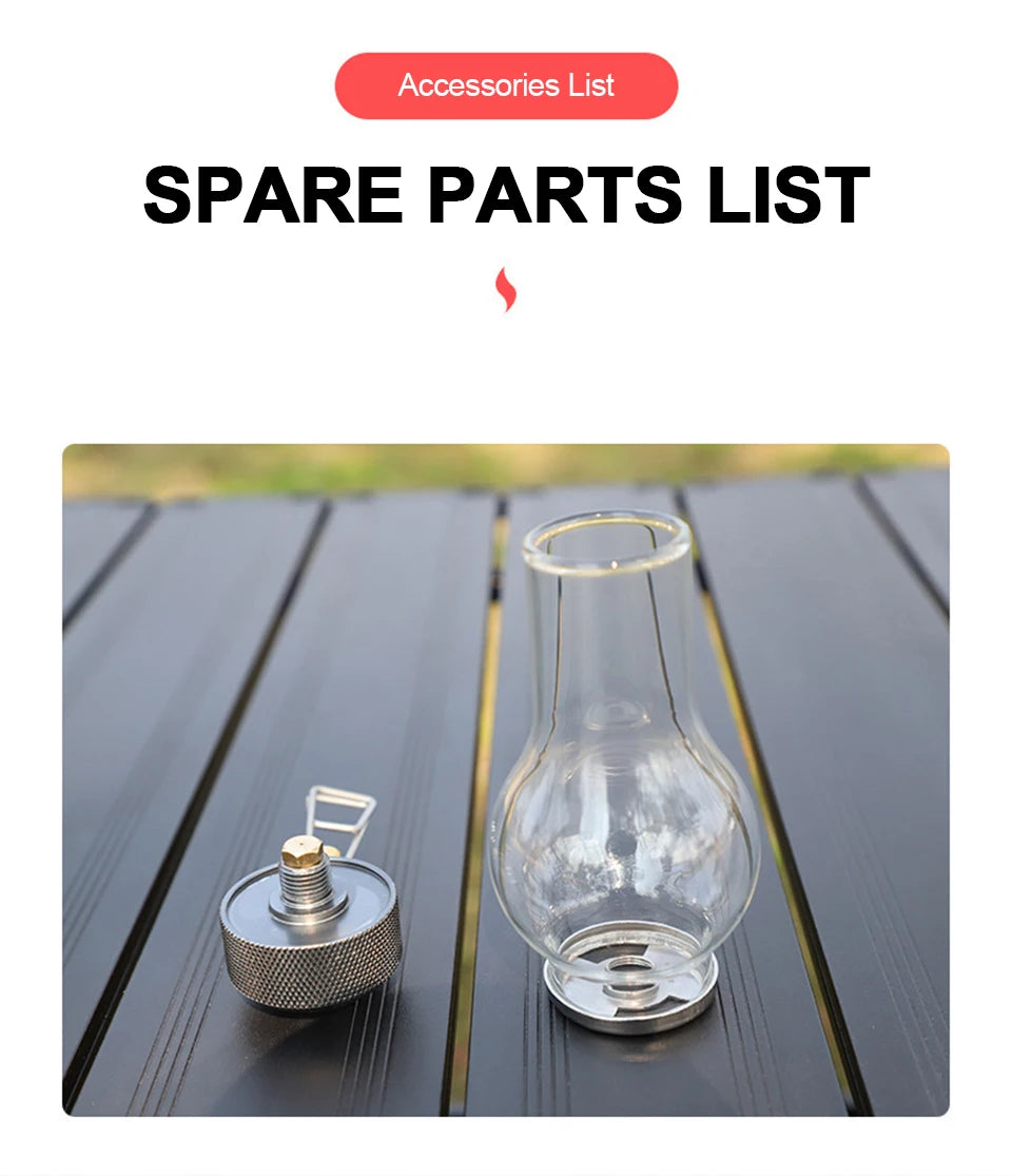 Portable Camping Gas Candle Lamp Light Compact Butane Gas Light Outdoor Use for Camping Fishing Picnic Night Light Gas Lamp