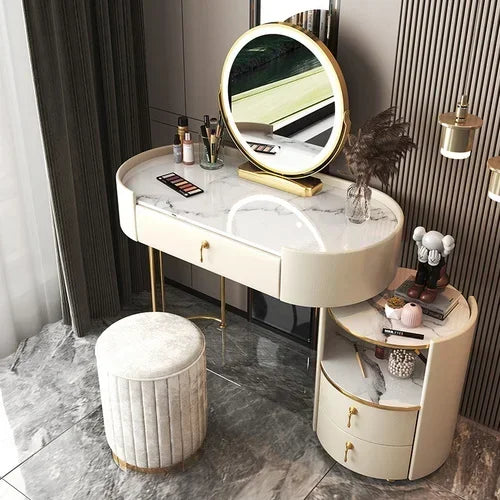 Bedroom Luxury Vanity Table Beauty Storage Fashion Girls Vanity Table Modern Multifunctional Tocador Maquillaje Furniture
