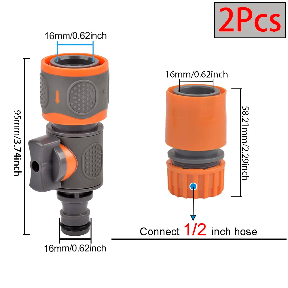Garden Hose Quick Connector  Stop Water Connector