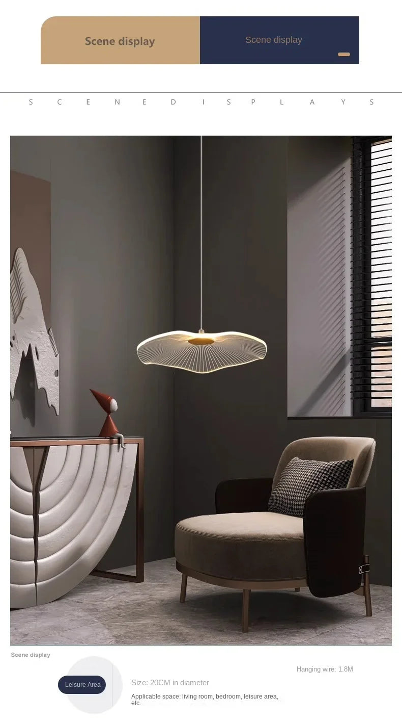 Bedroom Bedside Pendant Lamp, Indoor Lighting, Modern and Simple Nordic Living Room, Bedroom Sofa, Home Decoration, LED Lights