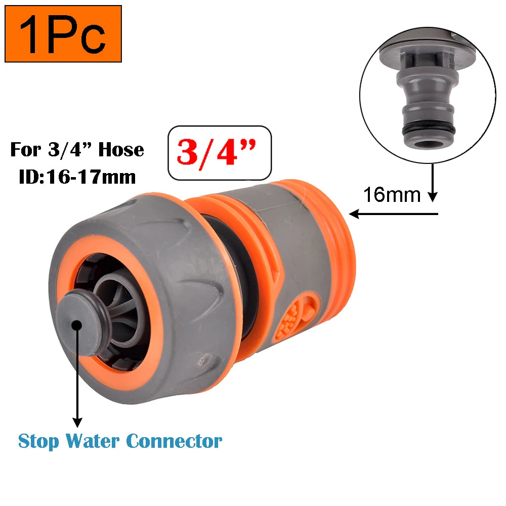 Garden Hose Quick Connector  Stop Water Connector