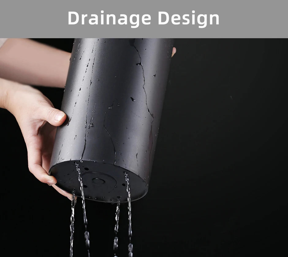 Kitchen Accessories 8.8 inch Kitchen Knife Holder Drainable Chef Knife Stand Plastic Knife Holder Bucket Kitchen Storage Tools