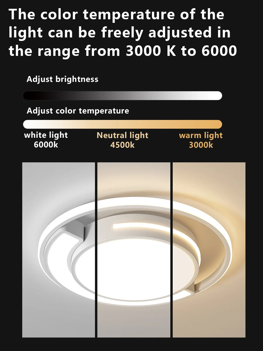 2025 new-style living room lamp, a minimalist modern round ceiling lamp, is suitable for bedrooms and living rooms.