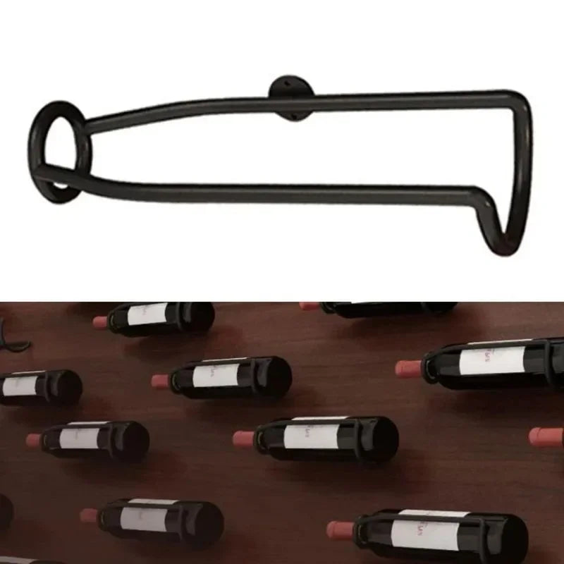 European Style Red Wine Rack Creative Wall Mounted Single Decorative Frame Suspension Wine Rack Display Rack