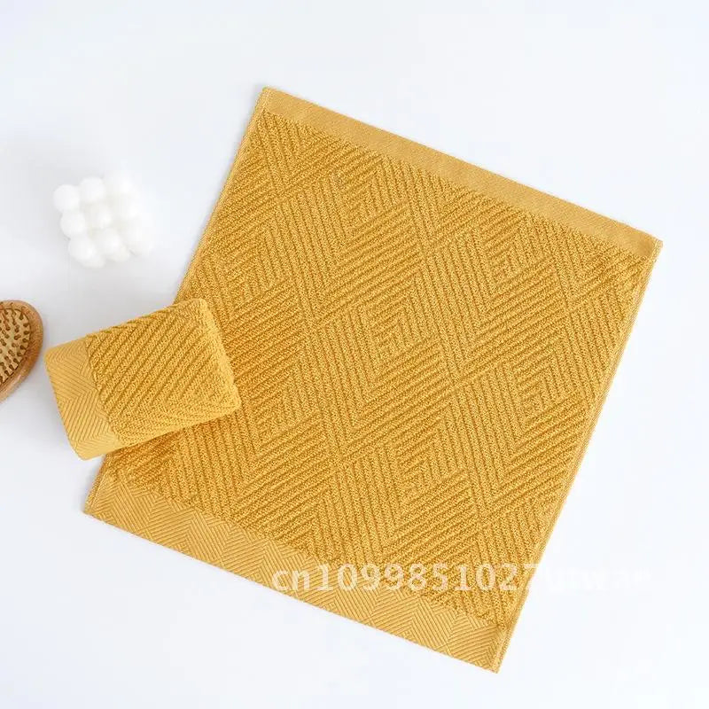 Soft Absorbent Combed Cotton Square Towel 100% Cotton Hand Towel for Baby Face Washing Thickened Household Square Scarf