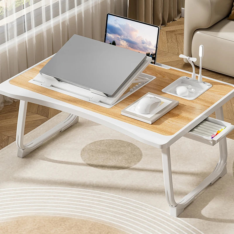 Laptop Bed Table, Foldable Lap Table Tablet Stand Laptop Bed Tray Table, Portable Lap Table With Foldable Legs For Working, Read