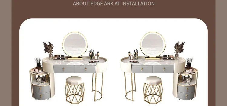 Bedroom Luxury Vanity Table Beauty Storage Fashion Girls Vanity Table Modern Multifunctional Tocador Maquillaje Furniture