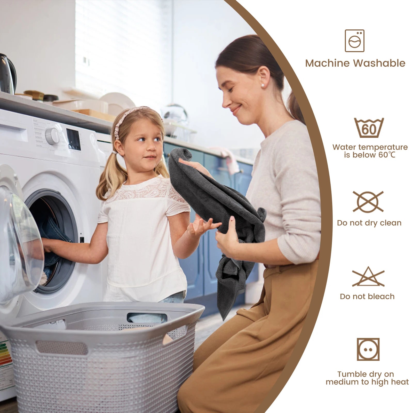 12 Pack Cotton Washcloths Solid Bulk Set SEMAXE 100% Cotton Ultra Soft Face Towels Absorbency for Bathroom Spa Cleaning Supplies