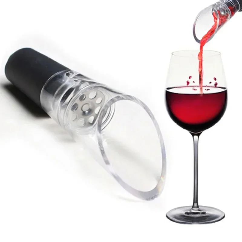 Red Wine Aerator Acrylic Bottle Stopper Decanter Wine Pourer Aerating Pour Spout Wine Air Aerator Bar Accessories