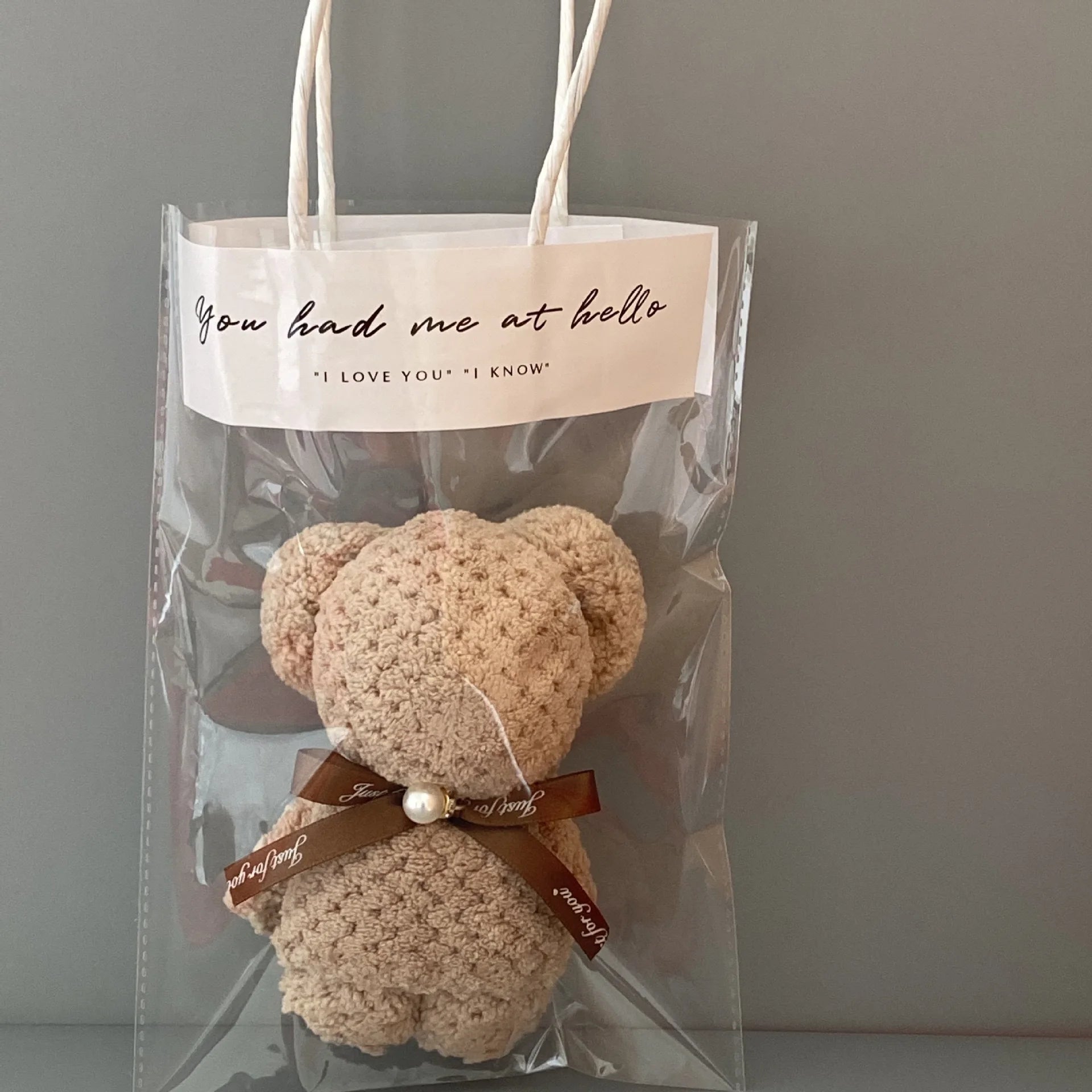 5pcs Little Bear Towels Wedding Companion Gifts Happy Gifts Happy Shop Small Square Towels Coral Velvet Towels