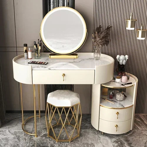 Bedroom Luxury Vanity Table Beauty Storage Fashion Girls Vanity Table Modern Multifunctional Tocador Maquillaje Furniture