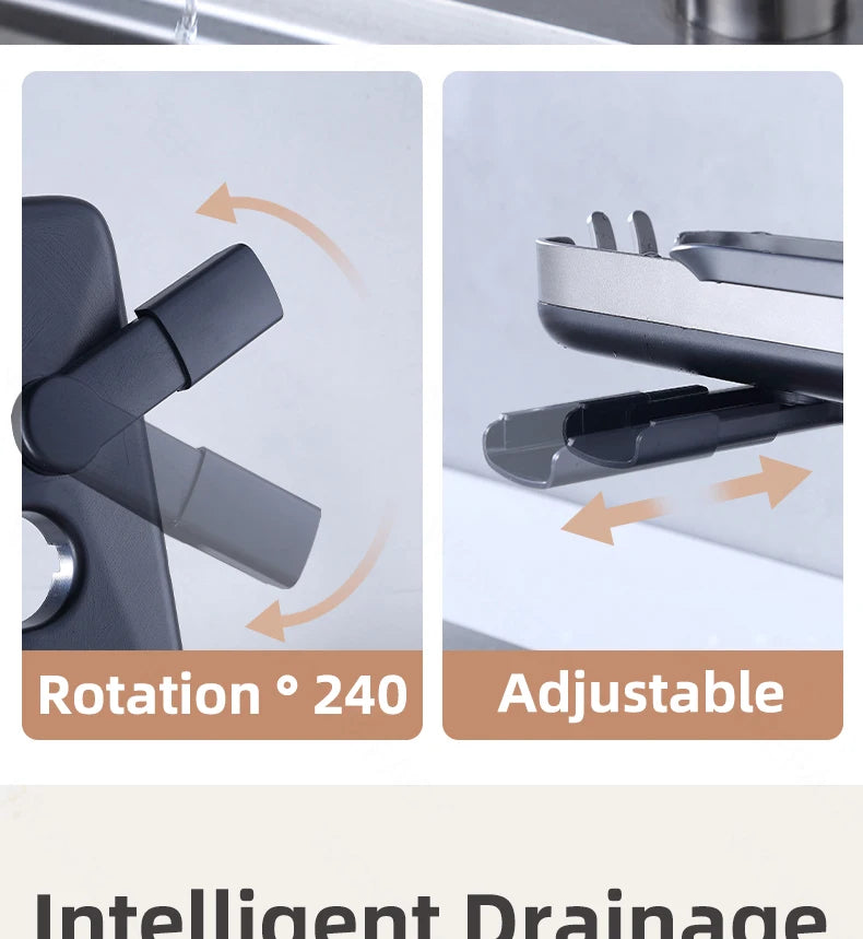 Kitchen Faucet Rack  Kitchen Accessories Sponge Storage Rack Kitchen Sink Rack Holder Dishcloth Towel Rack Filter Basket