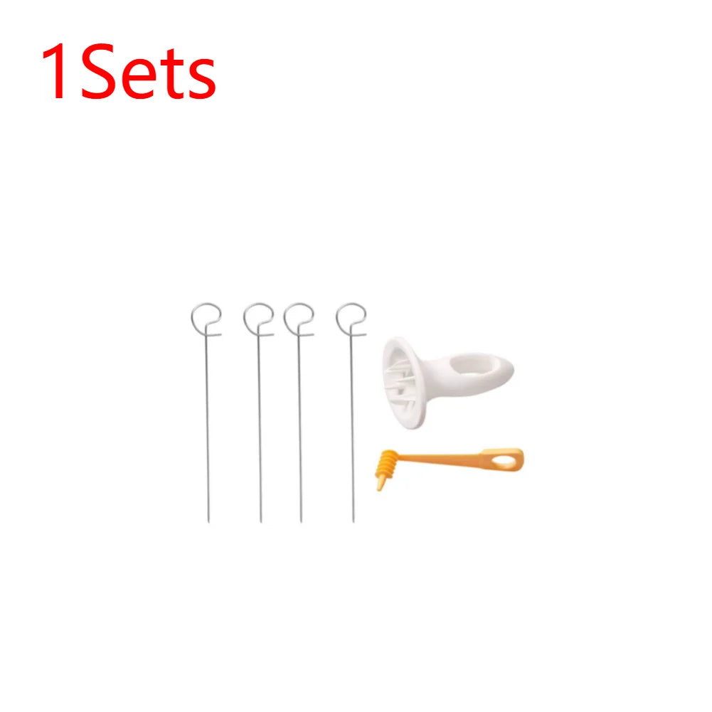1Set Stainless Steel Plastic Rotate Potato Slicer