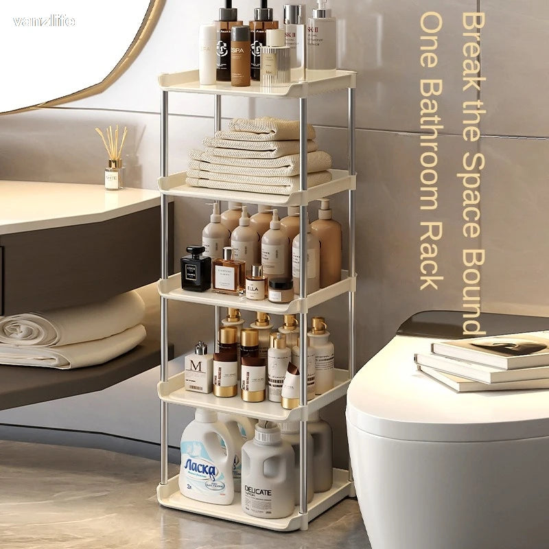 Bathroom Storage Rack Multi-Functional Washstand Desktop Cosmetics Floor Shoe Rack Pet Light Luxury Bathroom Organizing Rack