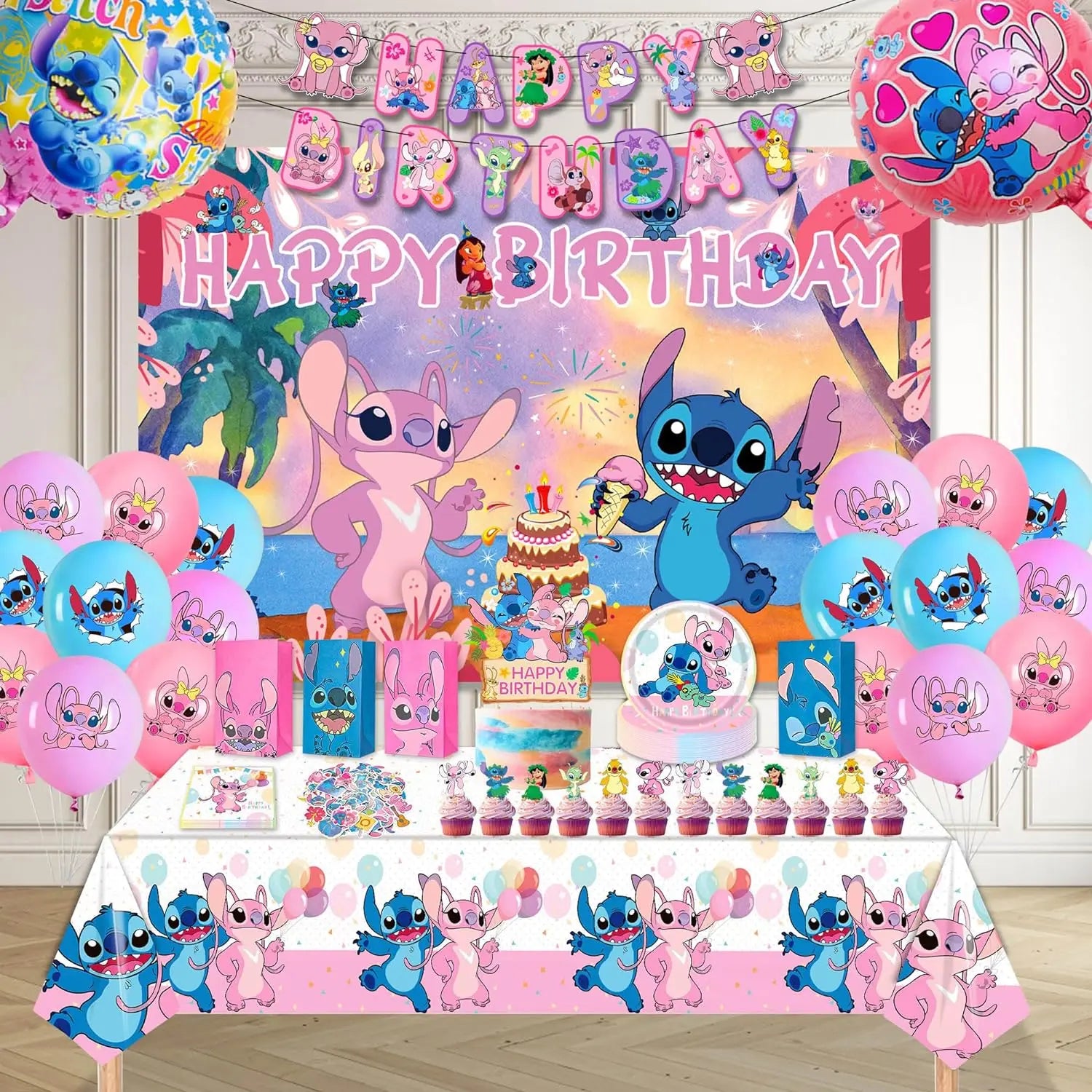 Lilo Stitch Party Tablecloth Stitch Party Decorations Stitch Happy Birthday Events Party Table Cover Kids Boys Girls Favors