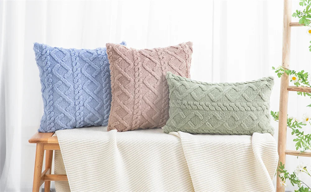 Kitinjoy Throw Pillow Covers 40x40 For Sofa Decro Soft Plush Cushion Covers 50x50cm Home And Decoration Luxury Throw Pillow Case