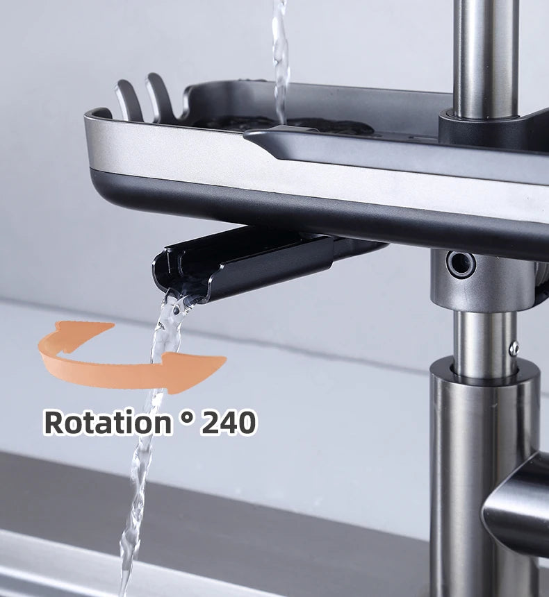 Kitchen Faucet Rack  Kitchen Accessories Sponge Storage Rack Kitchen Sink Rack Holder Dishcloth Towel Rack Filter Basket