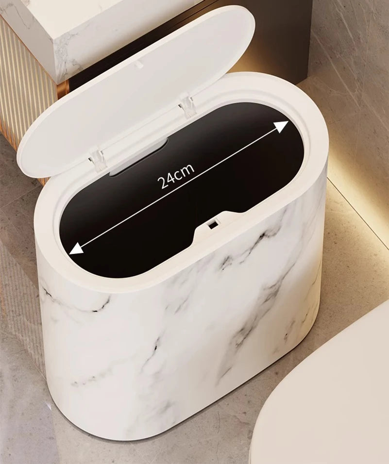 Bathroom Toilet Hotel B&B With Lid Kitchen Living Room Sandwich Trash Can Lid Multi-purpose Modern Toilet Hygienic Sandwich