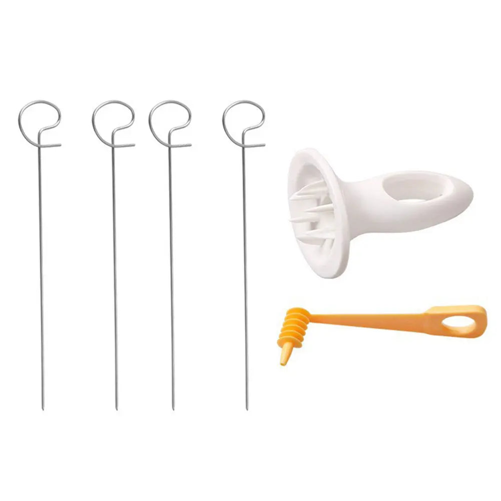 1Set Stainless Steel Plastic Rotate Potato Slicer