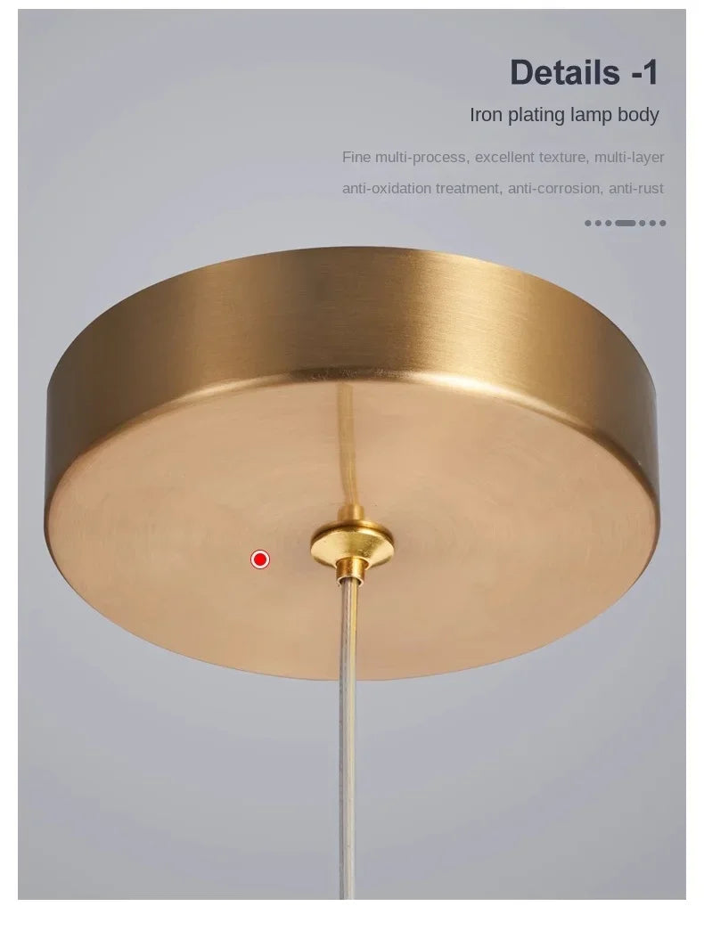 Bedroom Bedside Pendant Lamp, Indoor Lighting, Modern and Simple Nordic Living Room, Bedroom Sofa, Home Decoration, LED Lights