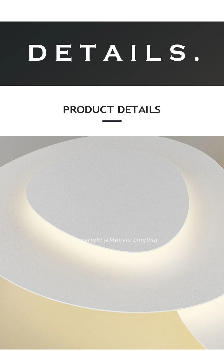 Living Room Ceiling lamp For Bedroom Dining Indoor Lighting Fixtures Milk White Wind Luminaria Home decor led light fixture lamp