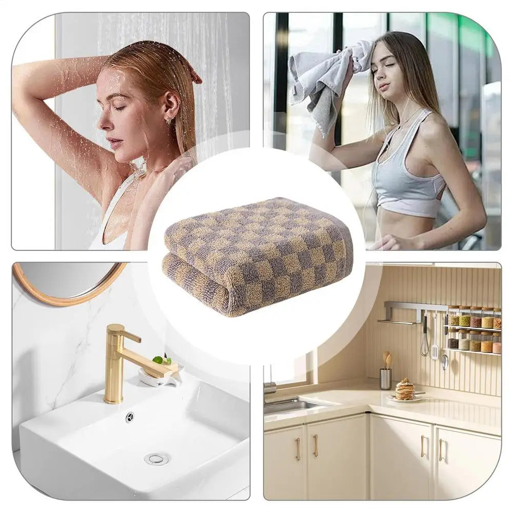 Cute Bath Towels 29.5 X 13.3 In Cotton Large Bath Towel Quick-drying Colorful Bath Wrap Towels Soft Absorbent Bathroom