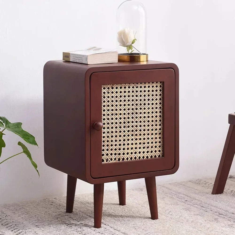 Bedroom Rattan Nightstands Modern Storage Box Organizers Small Space Nightstands Rustic Center Moveis Para Casa Room Decoration