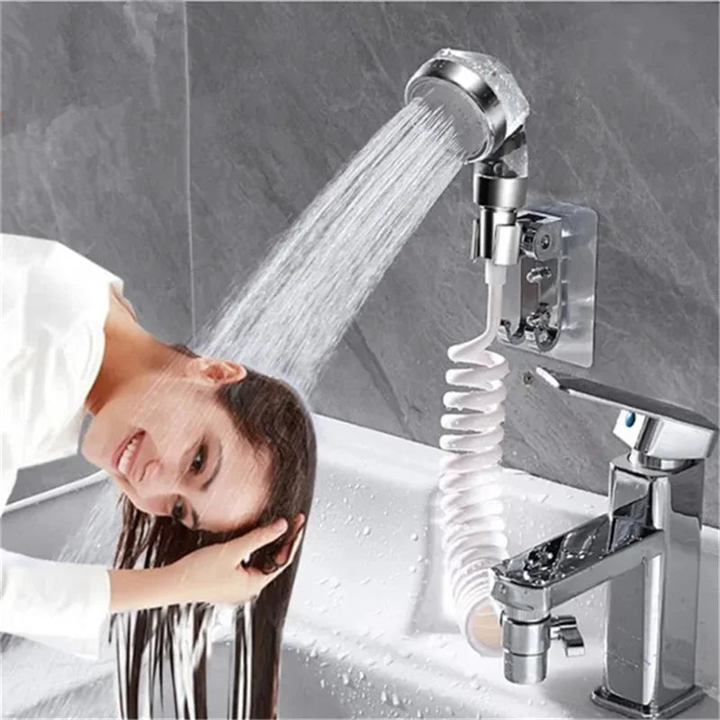Bathroom Shower Head Basin Water Tap External Shower Toilet Hold Filter Flexible Nozzle Suit Wash Hair House Artifact Shower