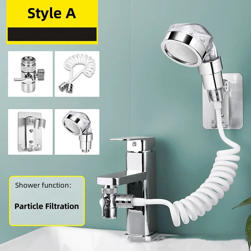 Bathroom Shower Head Basin Water Tap External Shower Toilet Hold Filter Flexible Nozzle Suit Wash Hair House Artifact Shower