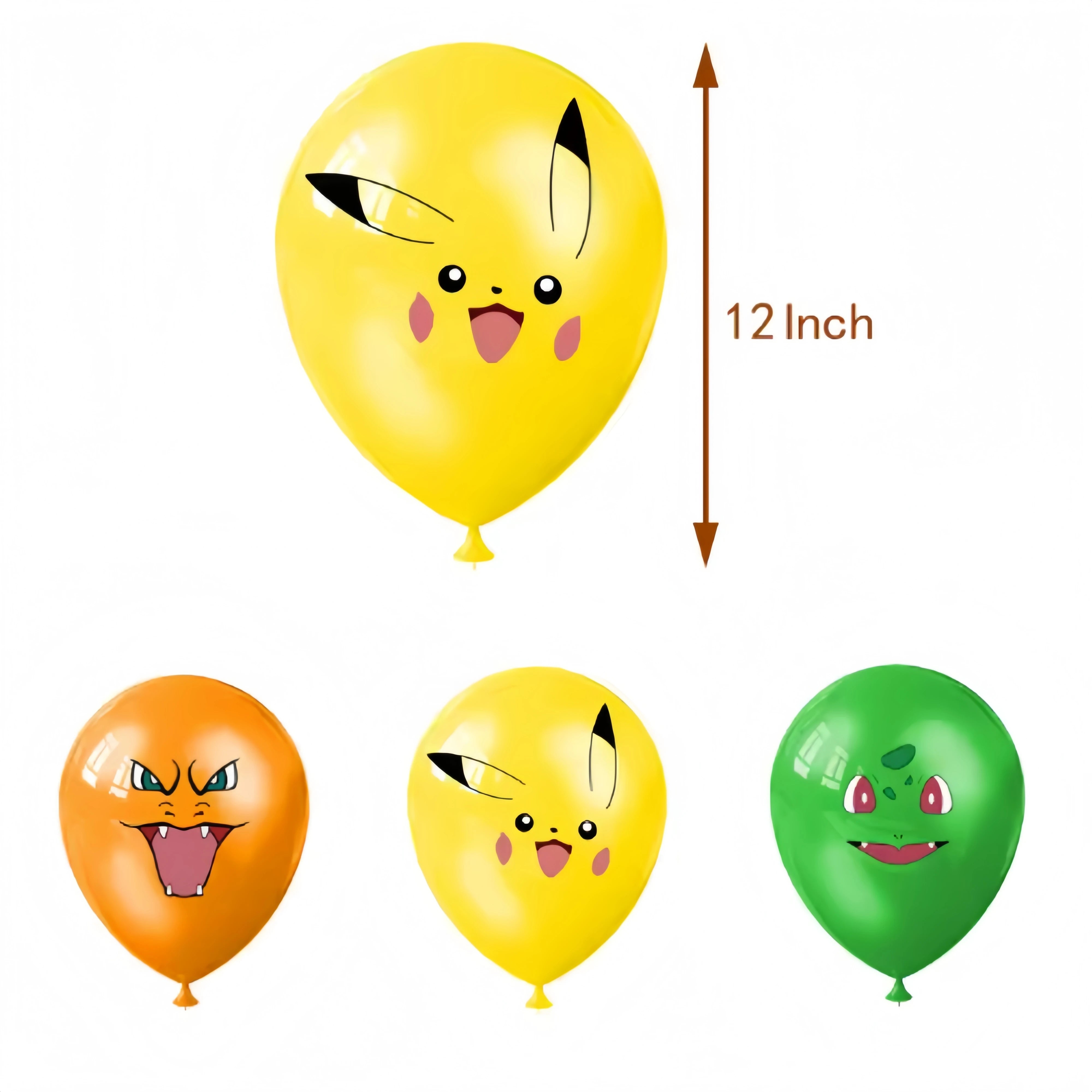 Pokemon Birthday Party Decoration Pikachu Tableware Set Tablecloth Cup Plate Napkin Balloons for Kids Party Supplies Baby Shower