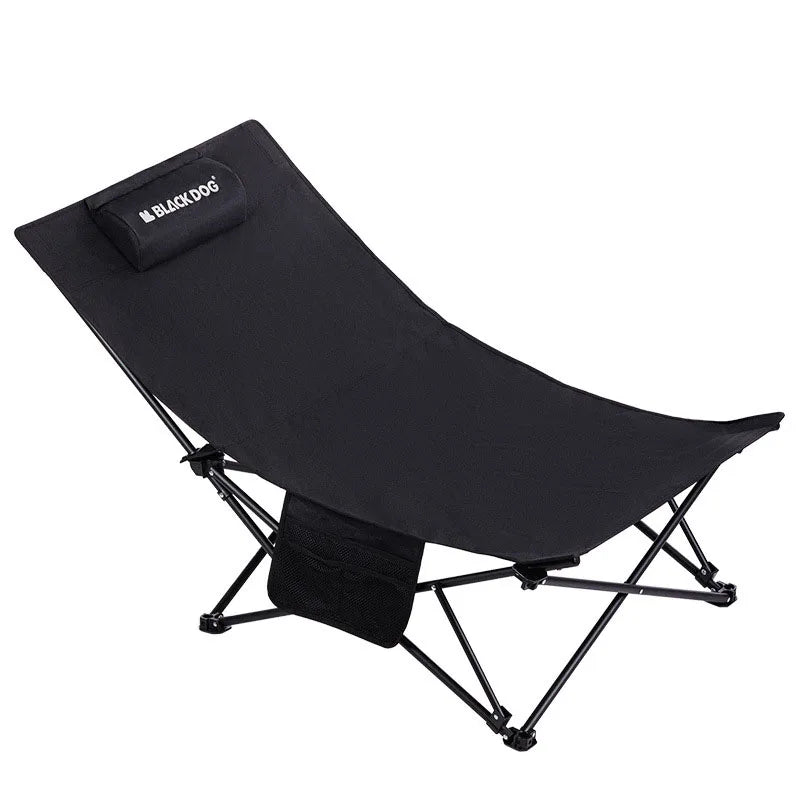 Blackdog Outdoor Folding Recliner Fishing Chair With Cotton Pillow Nap Chair Home Leisure Lazy Chair Portable Storage Camping