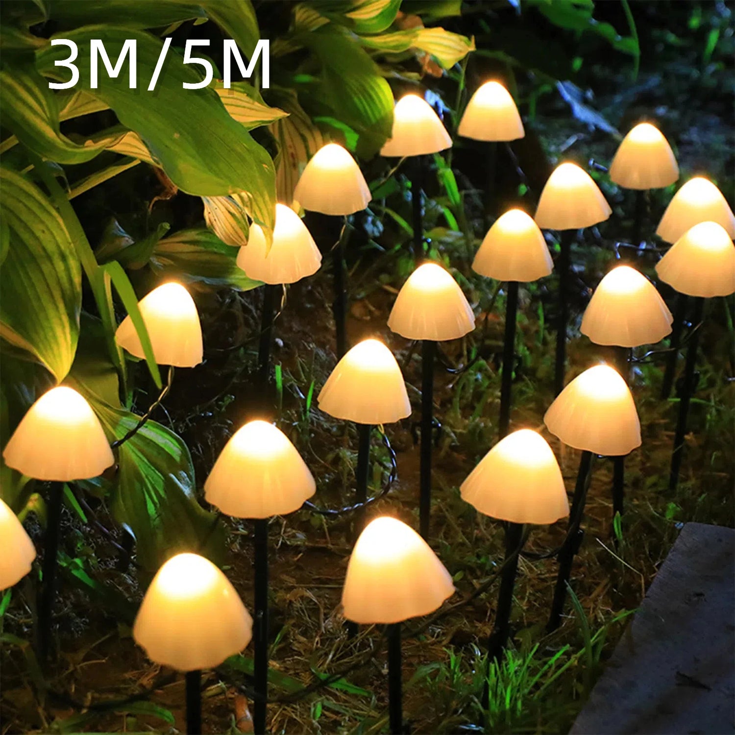 Led Solar Mushroom Lights Street Lights Outdoor Waterproof Lawn Decorative Lights Patio Garden Path Christmas Holiday Decoration