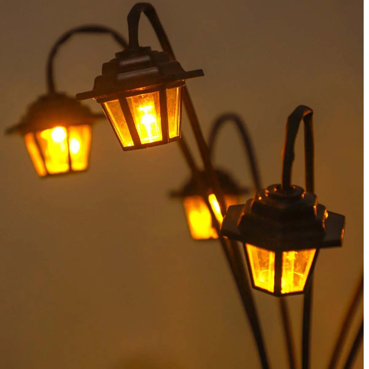 1PC 6LED Solar hexagonal palace light 8-mode outdoor courtyard light, Christmas decorative light