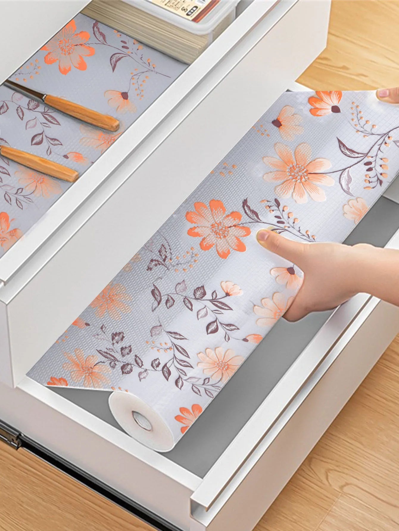 Kitchen cabinet mats reusable drawer liners Waterproof kitchen dining table mats Dust mat Refrigerator liners Non-adhesive liner